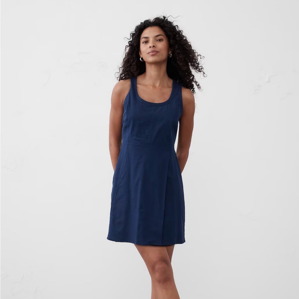 Banana republic factory Stylish Navy Blue Sleeveless Dress NWT